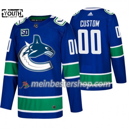 Vancouver Canucks Custom 50th Anniversary Adidas 2019-2020 Blau Trikot Authentic - Kinder Vancouver Canucks Custom 50th Anniversary Adidas 2019-2020 Blau Trikot Authentic - Kinder